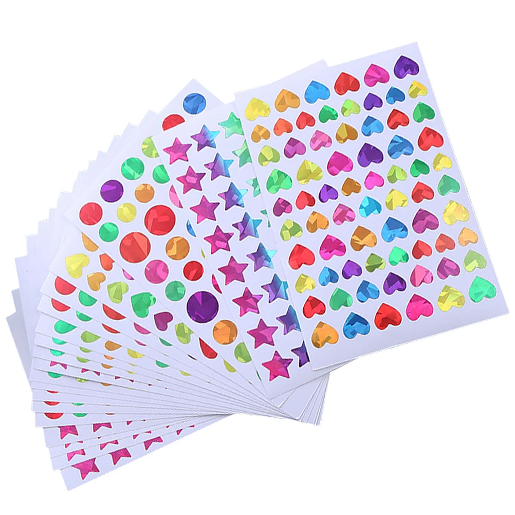 

30 Sheets Cartoon Stickers Multi-function Reward Lovely Labels Adhesive Mini Seal Decorative Teacher Accessory