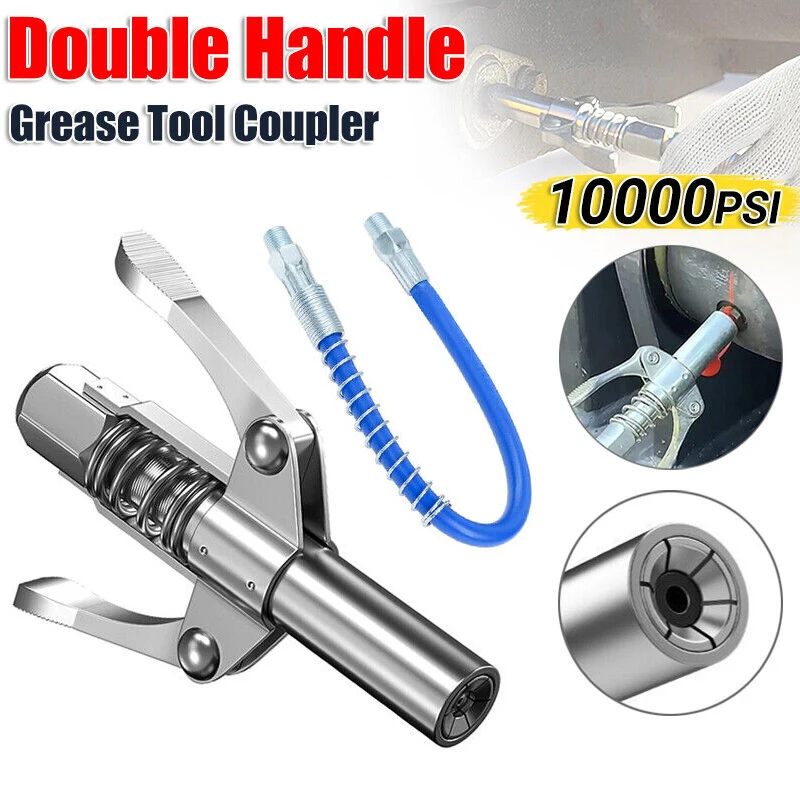 Grease Gun Coupler Oil Pump Quick Release Grease Tip Tool Car Syringe Lubricant Tip Grease Nozzle for Repair Car Accessories