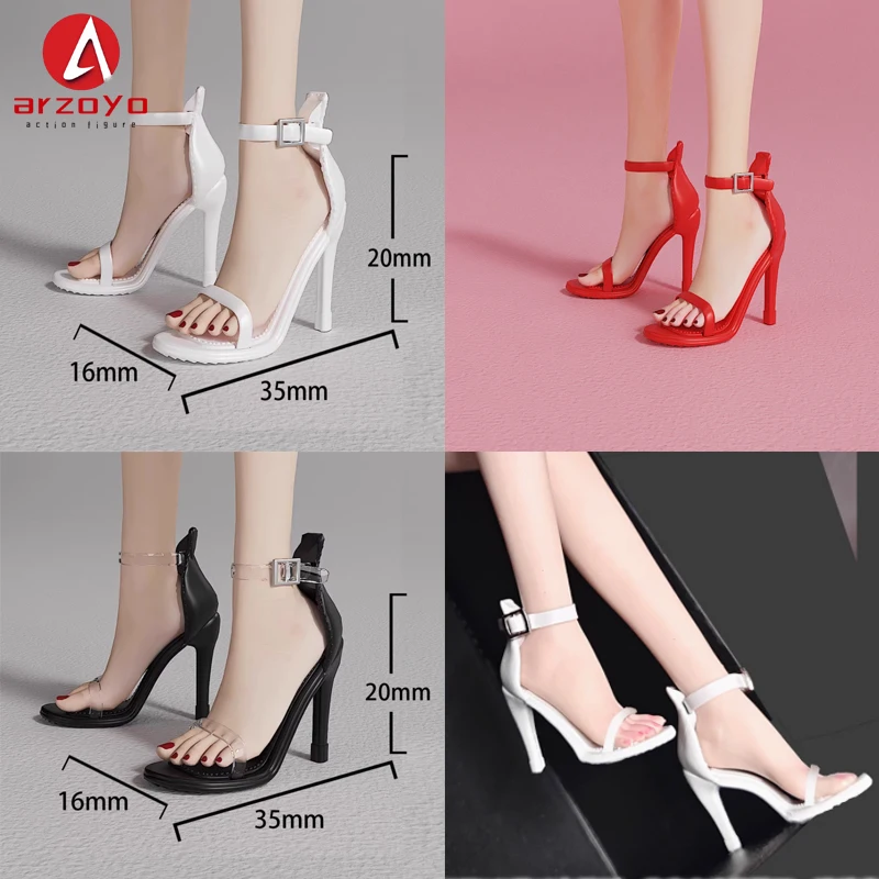 Buty na wysokim obcasie w skali 1/6 z pojedynczym paskiem Akcesoria Model Pasuje do 12-calowej figurki żołnierza bjd Body Dolls