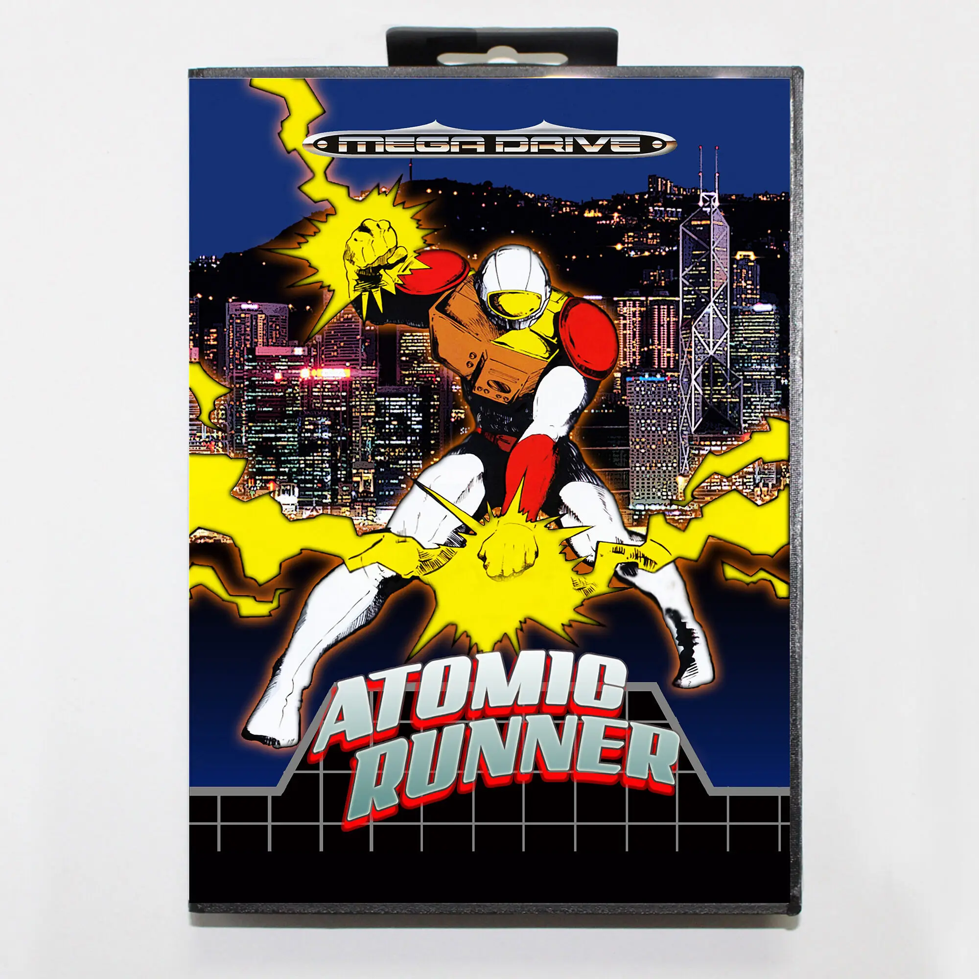 Atomic Runner with EUR Box for 16 Bit Sega MD game Cartridge Megadrive Genesis system