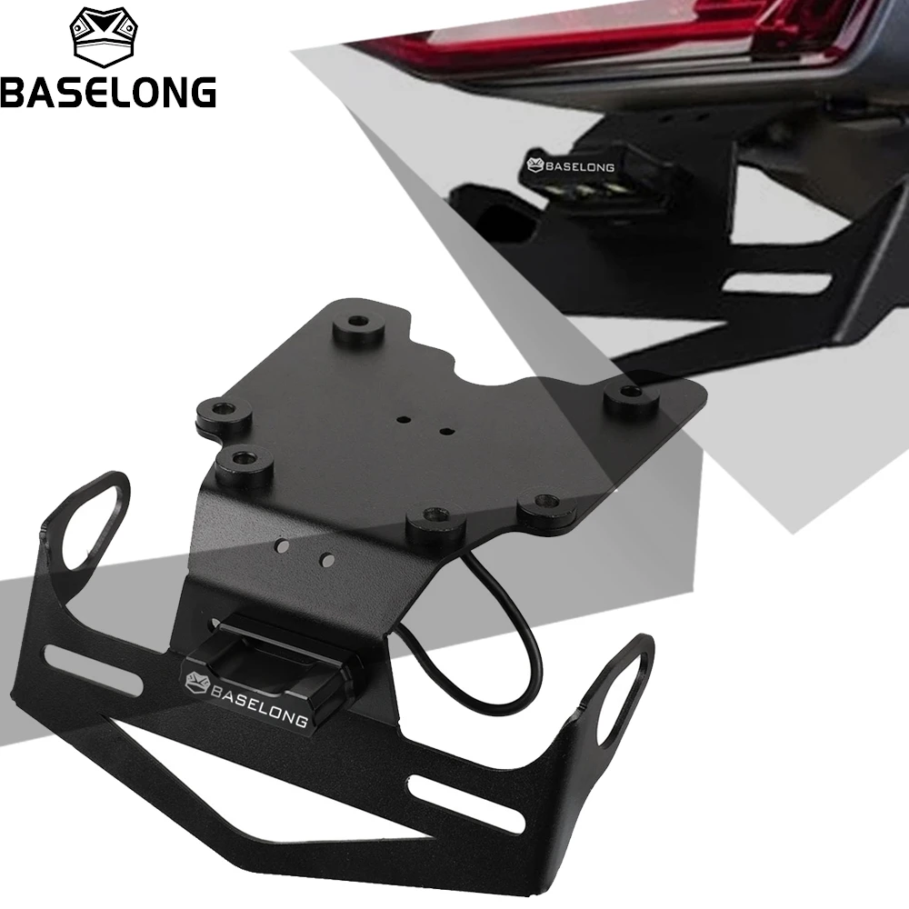 

License Plate Holder LED Light Fender For Yamaha TENERE700 T7 Tenere 700 Rally XTZ700/XT700Z/TX690Z/XTZ690 Tenere 2019 2020 2021