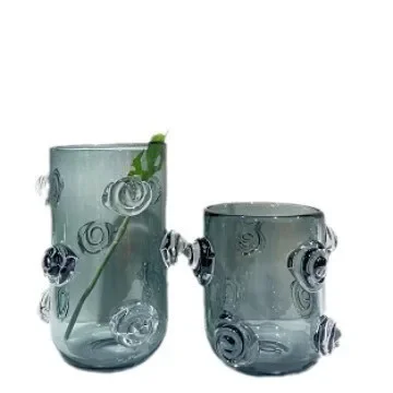 

Modern high-end elegant light luxury home decoration living room coffee table entrance placed glazed simple vase