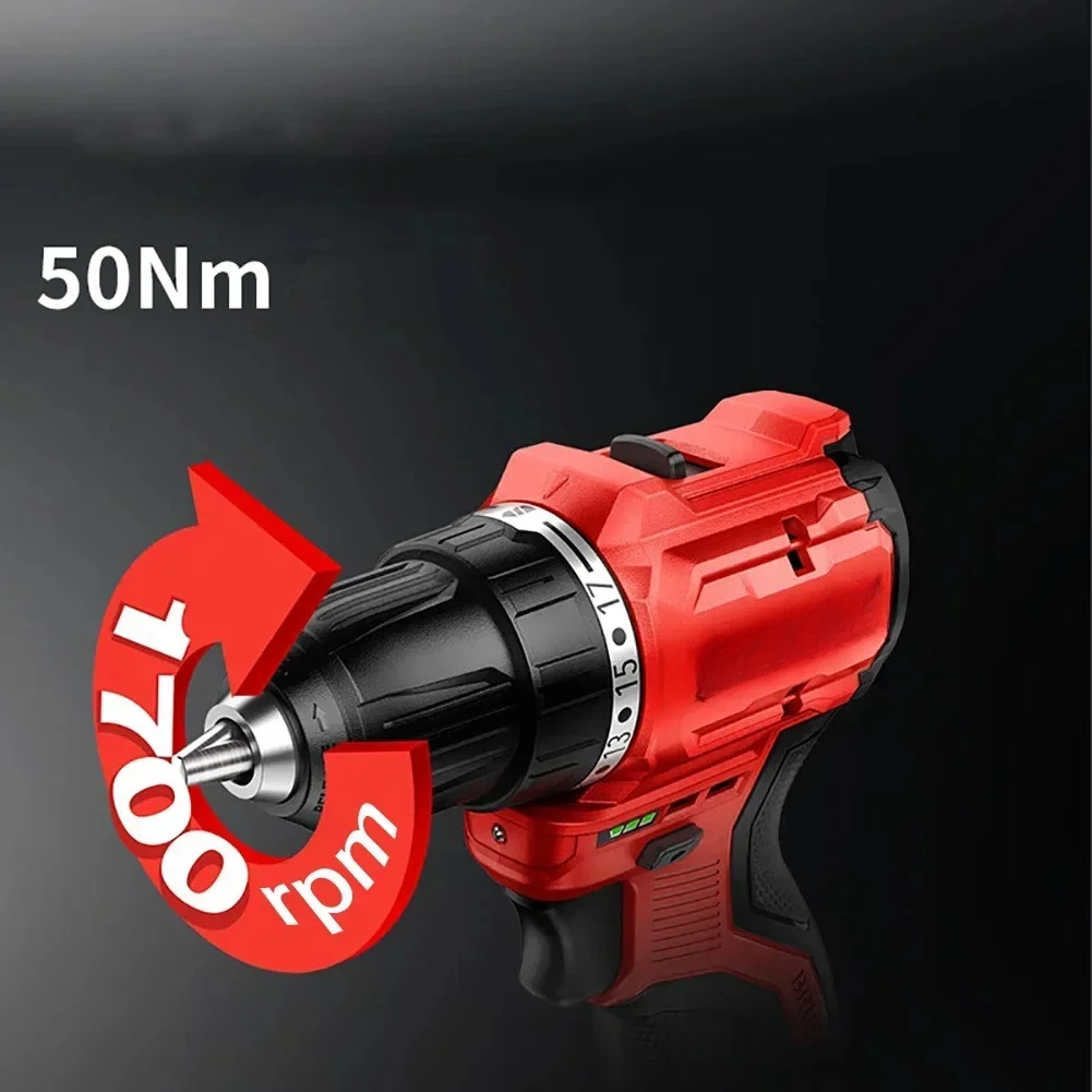 5208 5209 Cordless Electric Drill 12V 50Nm 1700rpm Brushless Motor for Home Improvement Carpentry Metalworking