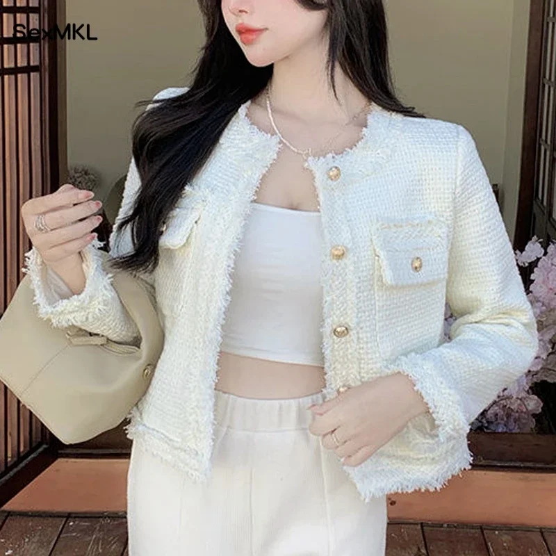 

New Fahsion Women Jackets Autumn Winter Coats 2024 Elegant Long Sleeve Outwear Tops Korean Style Office Ladies Jacket Clothes