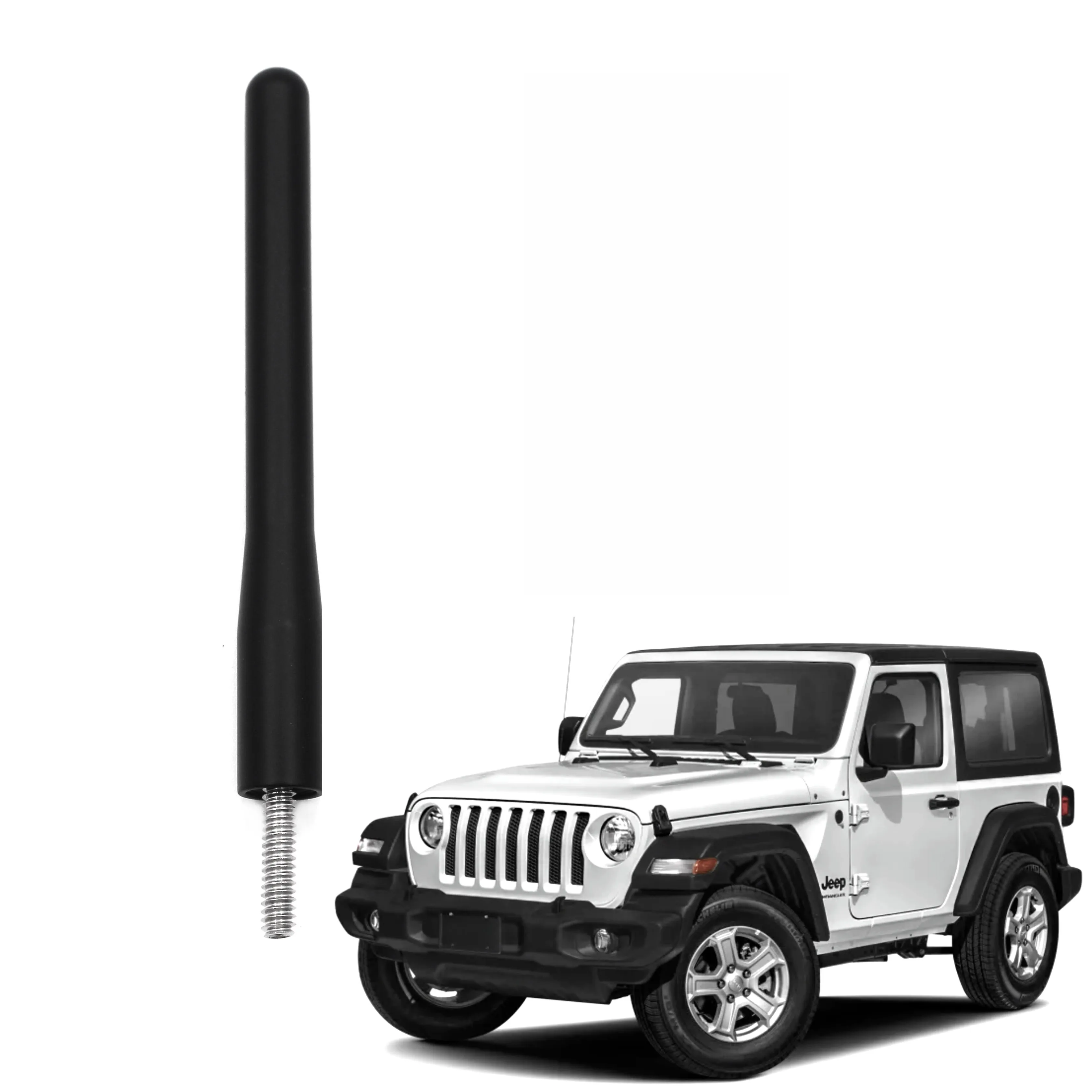 4 INCH Short Antenna for Jeep Wrangler（YJ）1987 1988 1989 1990 1991 1992 1993 1994 1995aerial