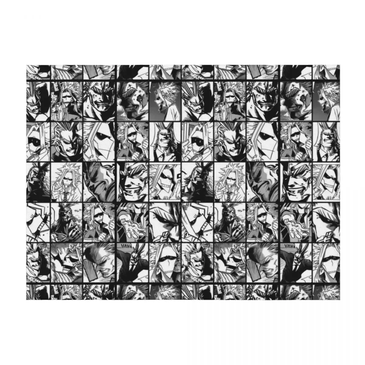 

Allmight mix collage- black and white version Throw Blanket blankets ands Single warm for winter bed plaid Blankets