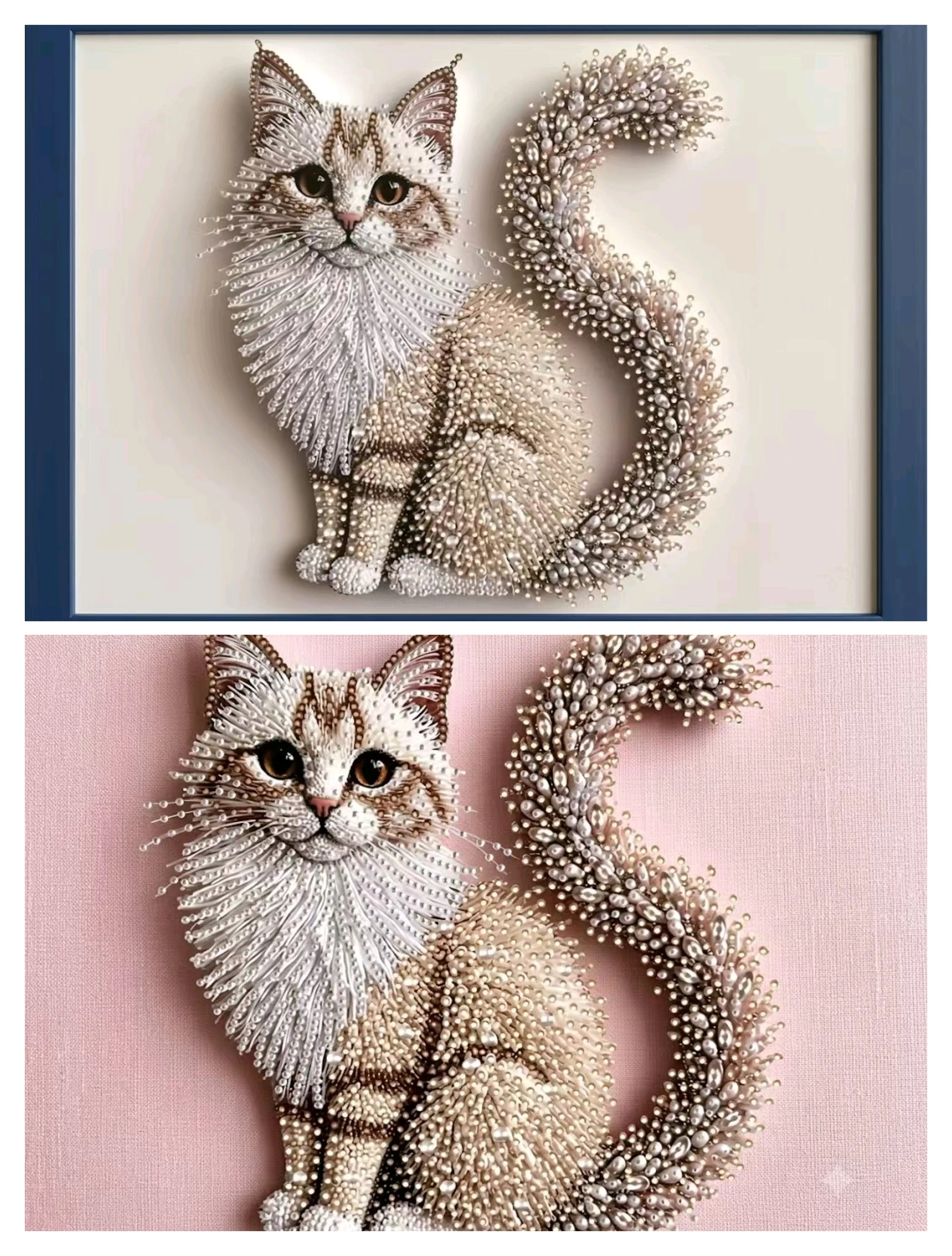 Cat three-dimensional decorative painting, suitable for wall decoration image 3