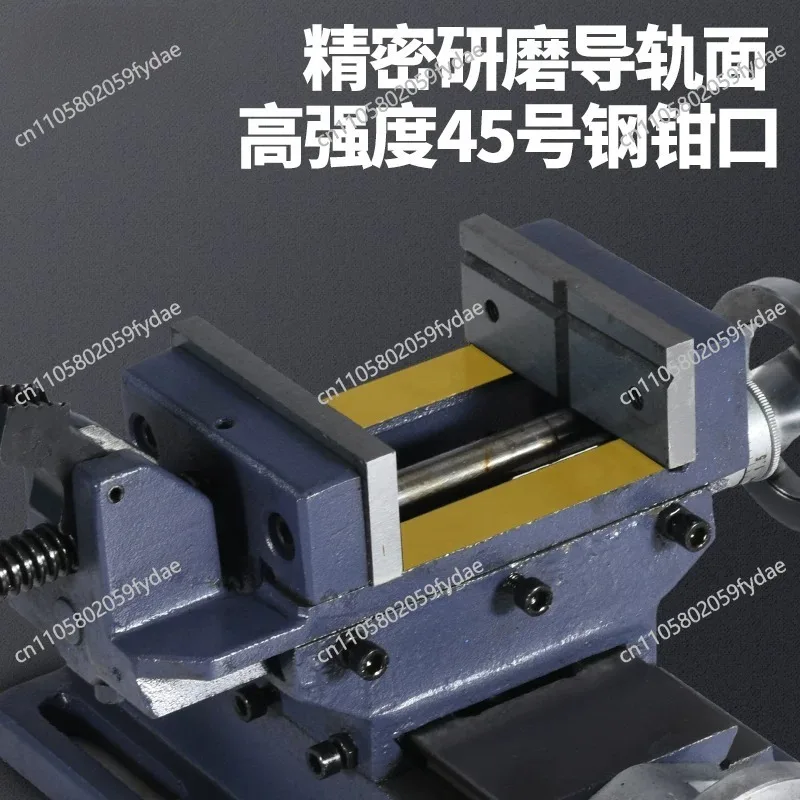Heavy Duty Precision Cross Flat Pliers Vise, Drilling Machine Variable Milling Machine Bidirectional Mobile Vise Workbench