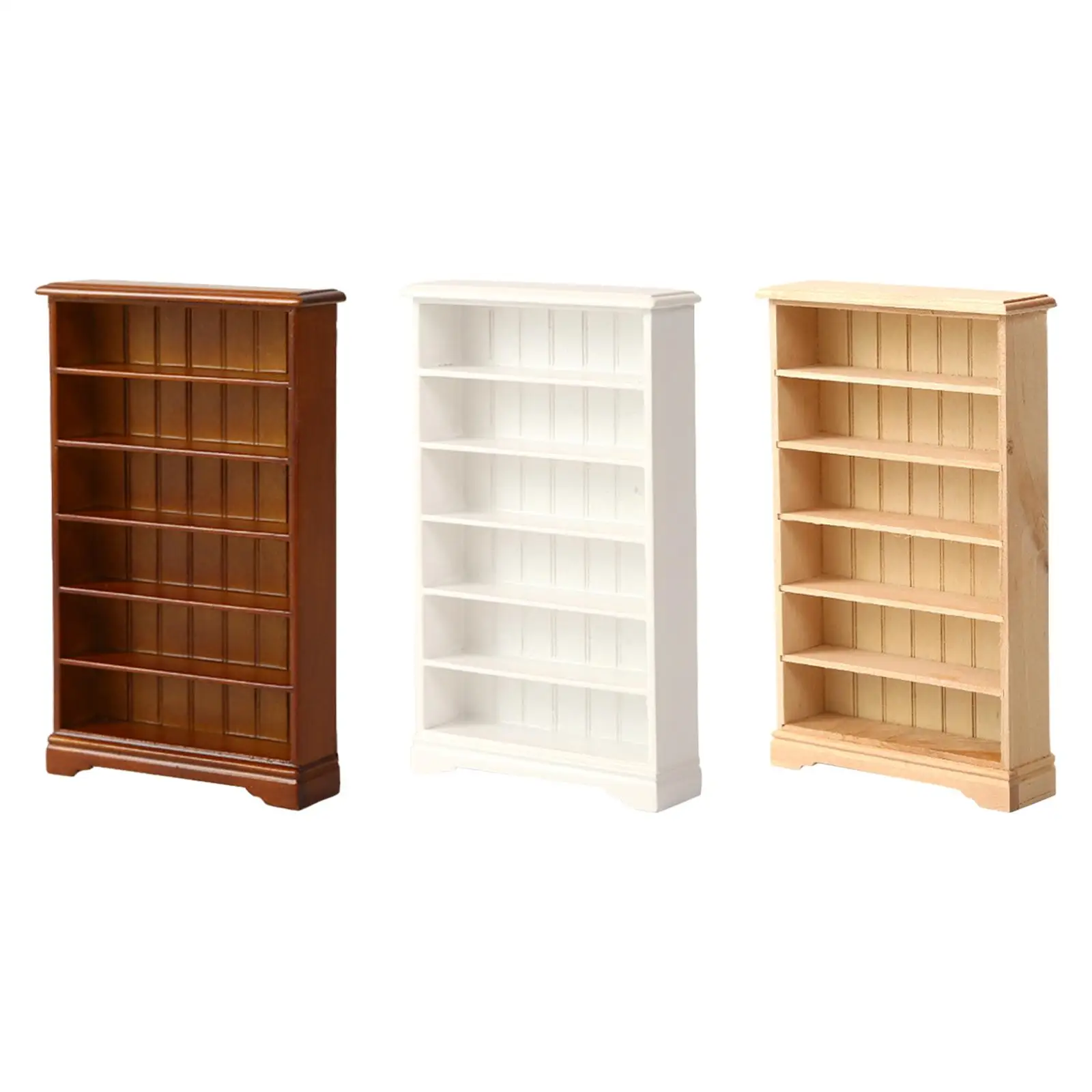 

Миниатюрный книжный шкаф для кукольного домика, подарок, миниатюрная мебель для кукольного домика, балкона, 1/12