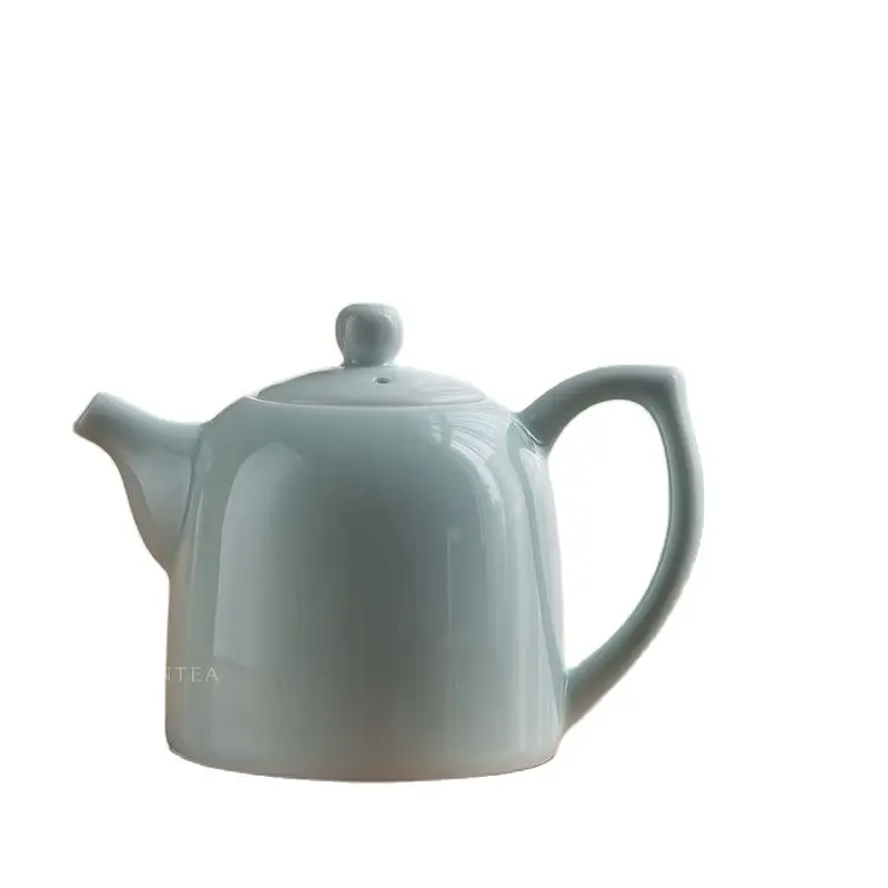 

Lid Ceramic Filter Teapot Kettle Handle Warmer Green Crockery Tea Pot Porcelain Retro Tetera Ceramica Chinese Tea Pot EA60CH