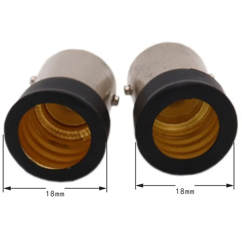 2pcs E15D to E14 Led Lighting Lamp Holder Converter B15 to E12 Screw Bulb Socket Adapter LED Saving Light Halogen Lamp Bases 3A