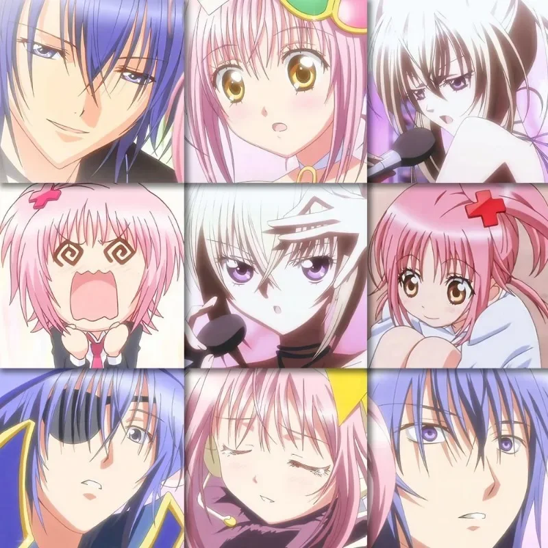 Shugo Chara Sticker Anime Hinamori Amu Tsukiyomi Ikuto Stationery Stickers Cartoon Water Proof Student School Supplies Decor