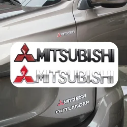 1Pcs 3D Metal Zinc Alloy Car Body Emblem Badge Exterior Decorative Creative Stickers For Mitsubishi Outlander Pajero Lancer
