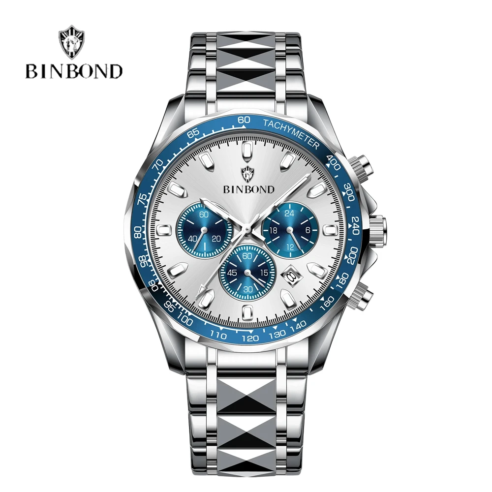

New Chornograph Automatic Watch For Man Gifts Fashion Quartz Wristwatches Sports Men Clock Luxury Watches Mens Reloj Hombre 2026
