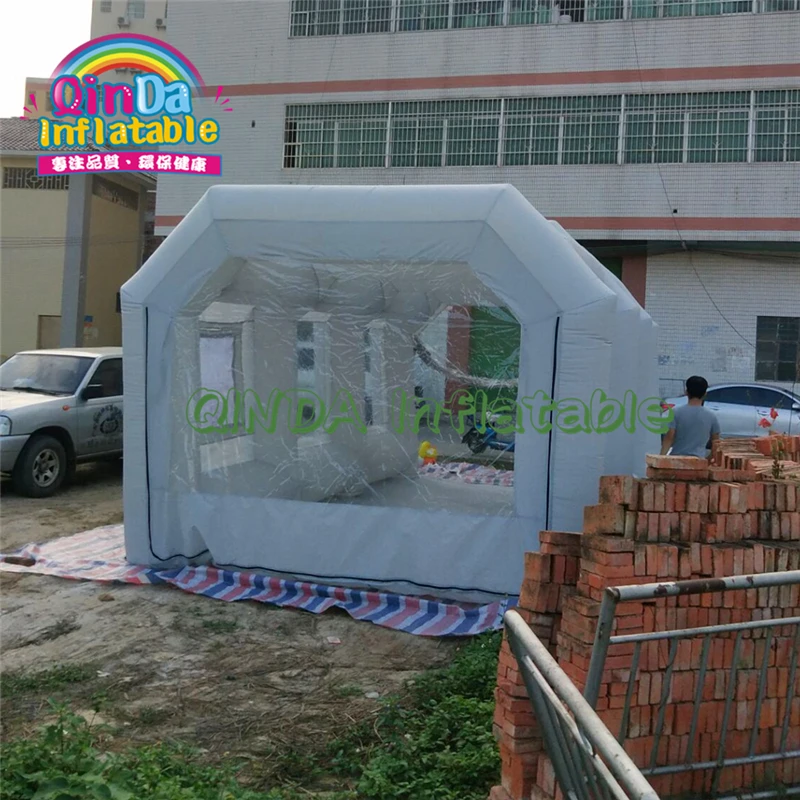 Customized Size Paint Inflatable Car Spray Booth Mobile Inflatable Paint Tent For Car Repair