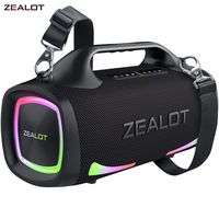 ZEALOT S79 100W High power portable Bluetooth speaker RGB light IPX6 waterproof outdoor party speaker