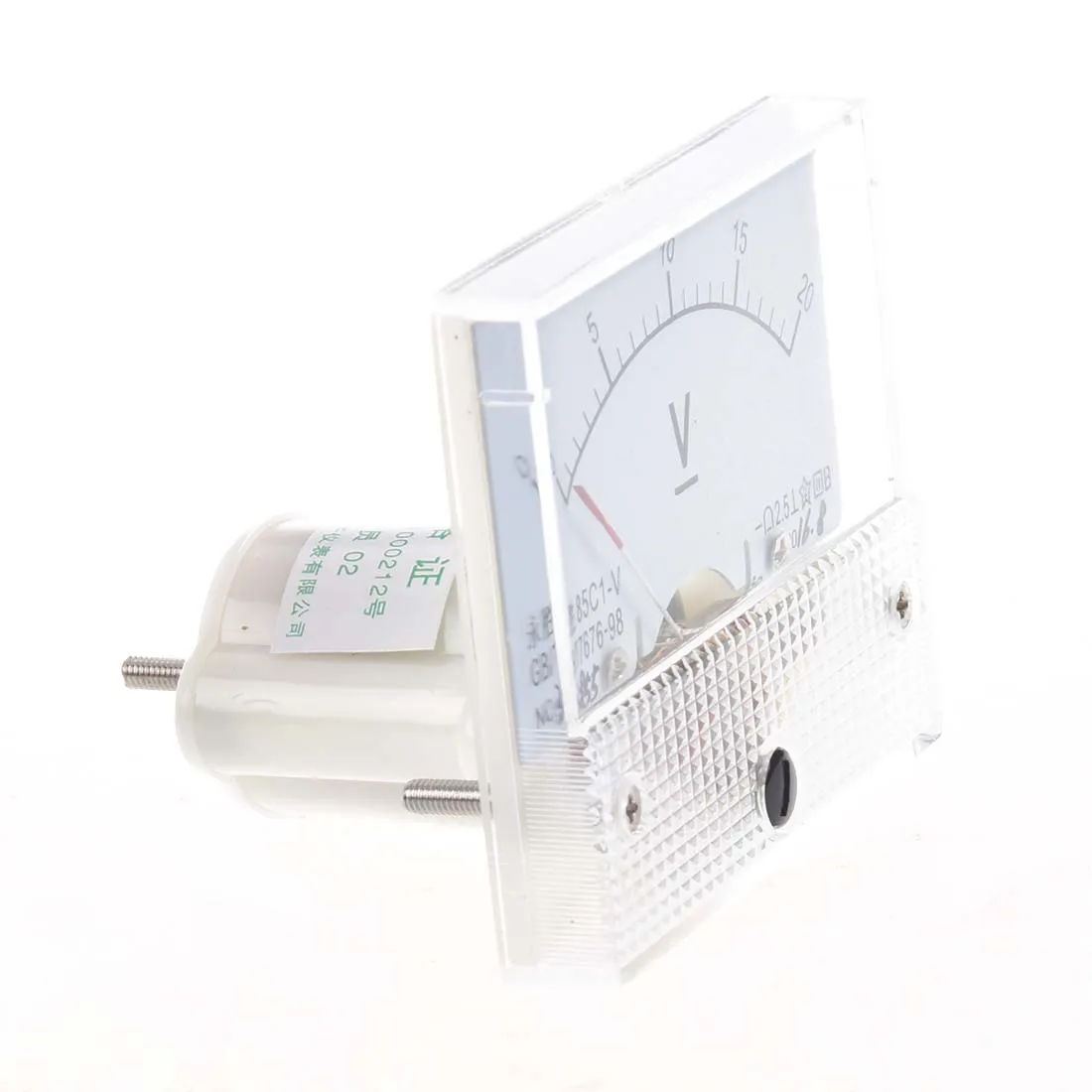 아날로그 전압 패널 계량기, 클래스 2.5 전압계, DC 0 ~ 20V, 85C1-V