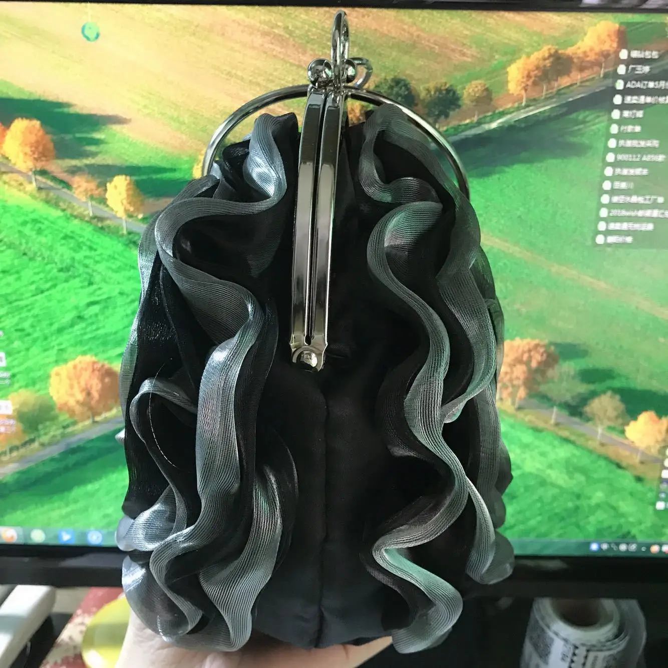 Sac à main fleur rose 3D pour femme, sac de fête de mariage, sac à main pour patients, haute qualité, mode