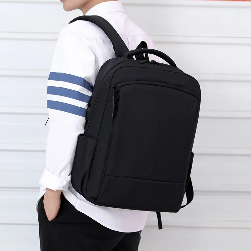 Korean casual men's backpack high school student schoolbag canvas computer tide brand luxury