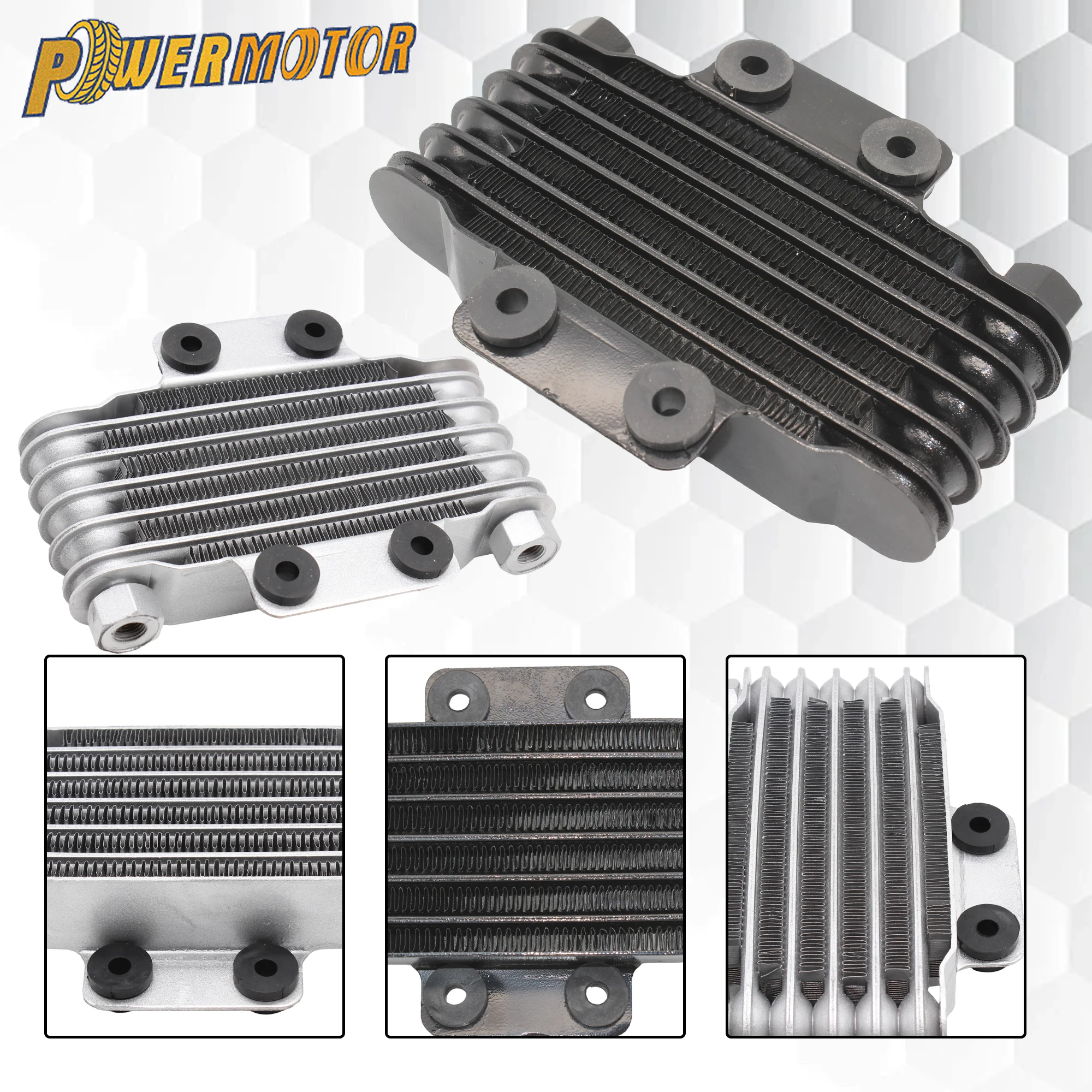 

Motorcycle Oil Cooler Kit Radiator Cooling Fit M10 M12 for KTM Honda Kawasaki 50CC to 250CC DirtBike ATV Scooter Motocross Parts