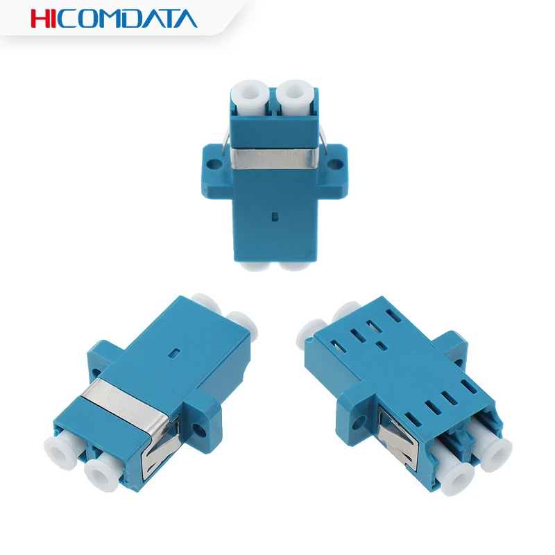 50 pçs/lote Adaptador De Fibra FTTH Único LC APC Simplex Conector De Fibra Óptica LC UPC SM Multi Modo Dupex Fibra Acoplador Óptico