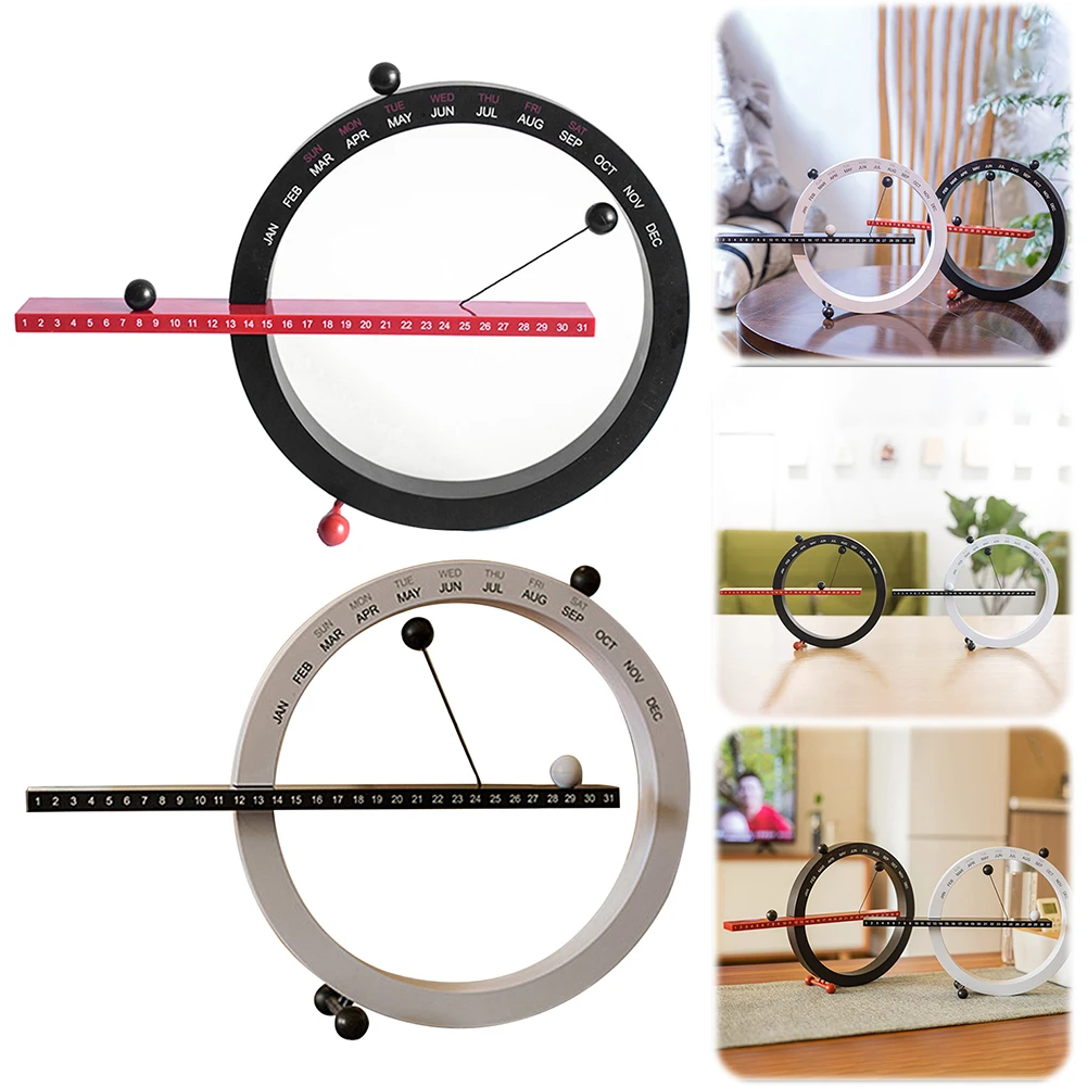 

Магнитный настольный календарь с шариками: месяц, неделя, дата. Креативный настенный календарь, настольный декор для дома и офиса.