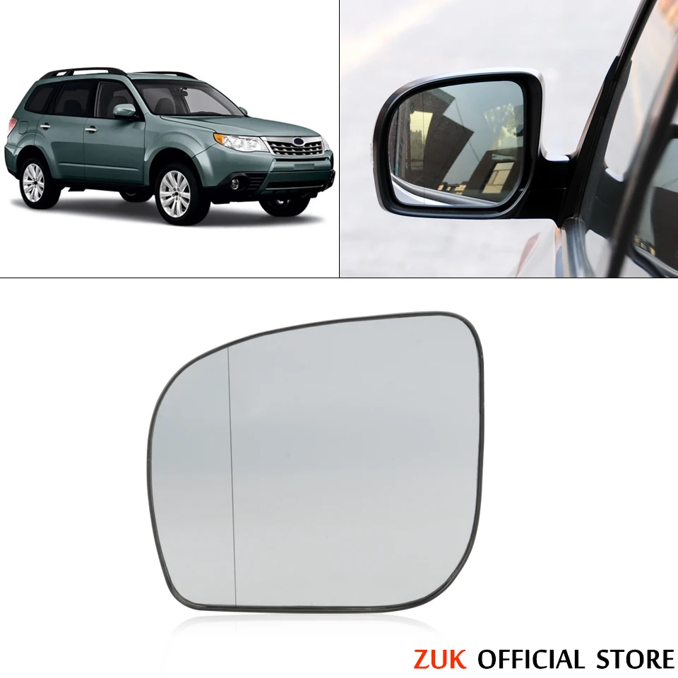 

ZUK Car Exterior Parts Heated Outer Rearview Side Mirror Glasses For Subaru Forester 2011 2012 Heating Lens 91039-SC160