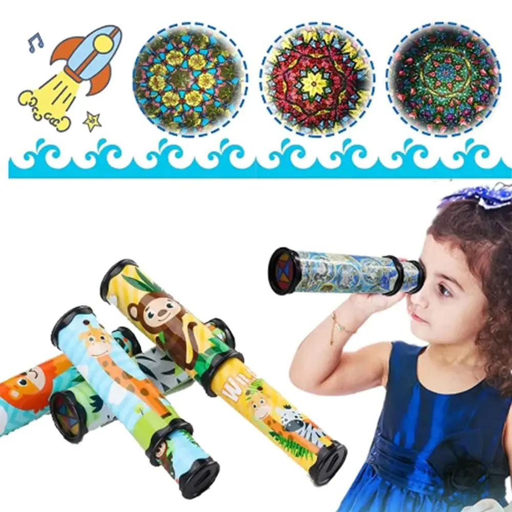 Paper Rotation Kaleidoscope 21/30/27cm Colorful Magic Changeful Kaleidoscope Plastic Adjustable Fancy Colored World Toys