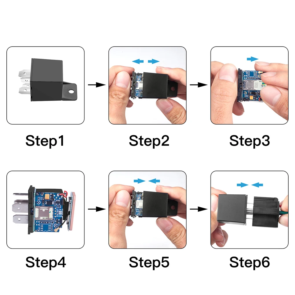 

Car Tracker GPS LBS Triple Positioning Device Vehicle Motorcycle Anti-lost Locator Relay with Vibration Alarm