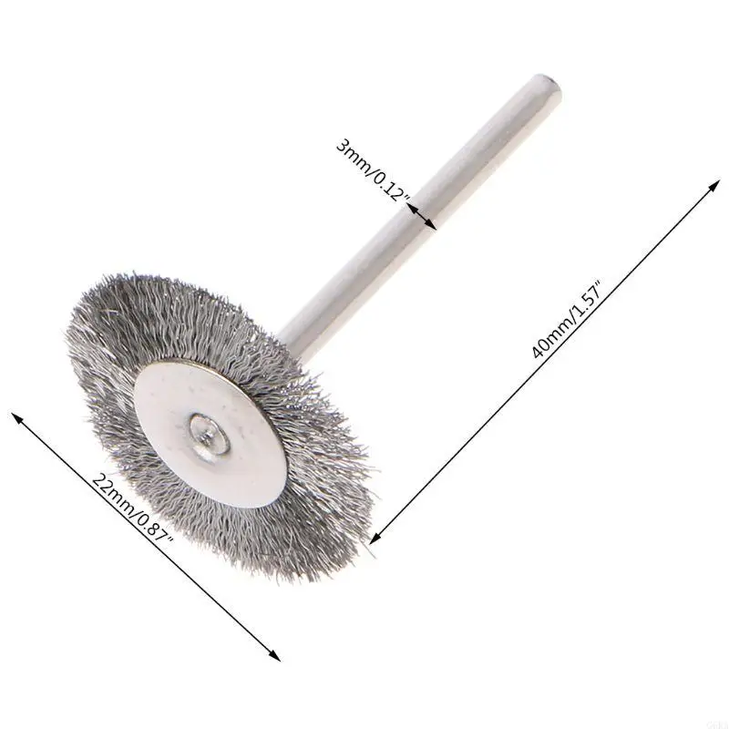 

G6KA 10 PCS Stainless Steel Wire T-shape Brush Rotary Tool for Drill Polishing