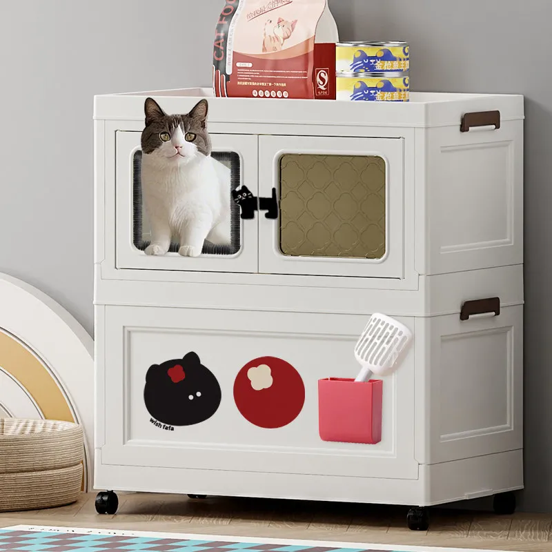 

Extra Large Training cat Litter Box Toilet Closed Side Entrance cat Litter Box Sandbox Castle Automatische Kattenbak Home Items