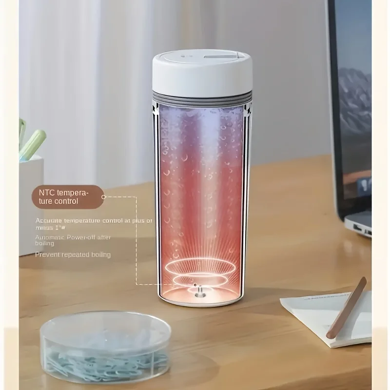 1PC exquisite electric hot water cup, sealed portable inverted leak-free, fast boiling design exquisite, home, business, travel,