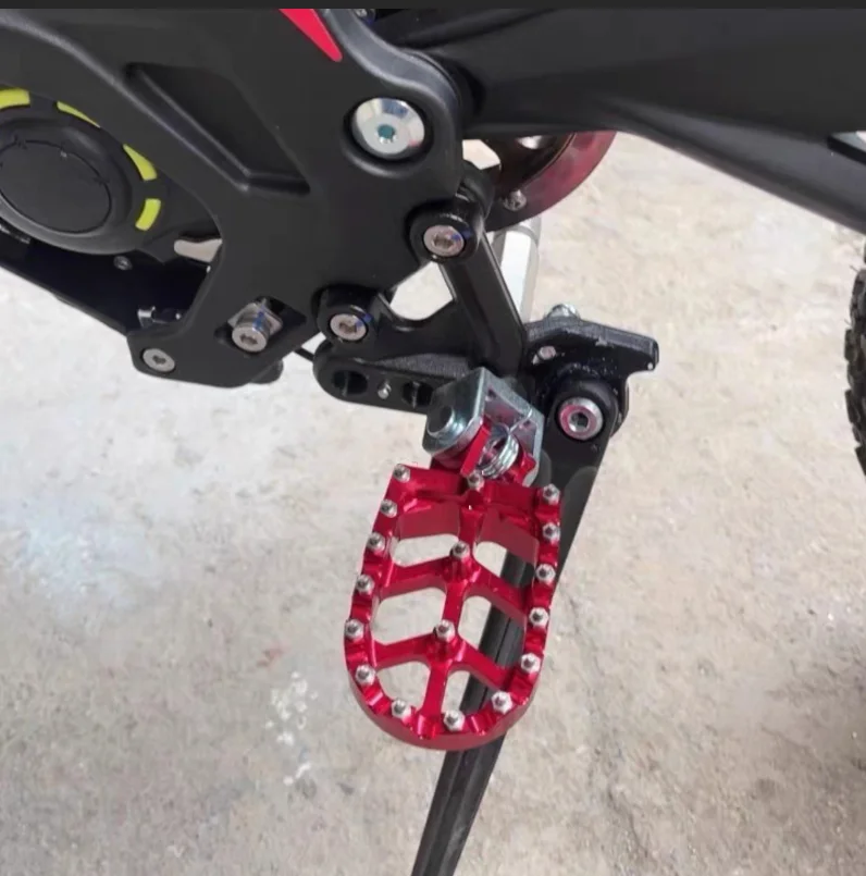For Sur-Ron Ultra Bee Electric Dirt Bike Parts Motorcycles Accessories CNC Foot Pegs Pedal Mounting Pedals Spring