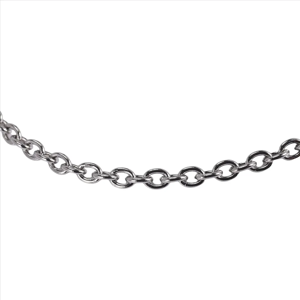 *N21R Velvet Bag Jewelry Men'S Women'S Chain, Stainless Steel Necklace, Silver, Width 3 Mm, Length 55 cm