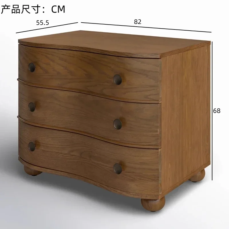 Contemporary Modern Oak Reliable Bedside Table Spacious Metal Mirrored Smooth Premium Bedside Table Nachttisch Indoor Furniture