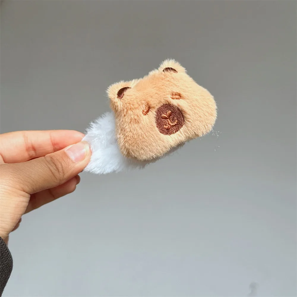 PP Cotton Capybara Headband Soft Hair Hoop Capybara Plush Hair Clip Hairpin Colorful Cartoon Animal Hair Accessories Women