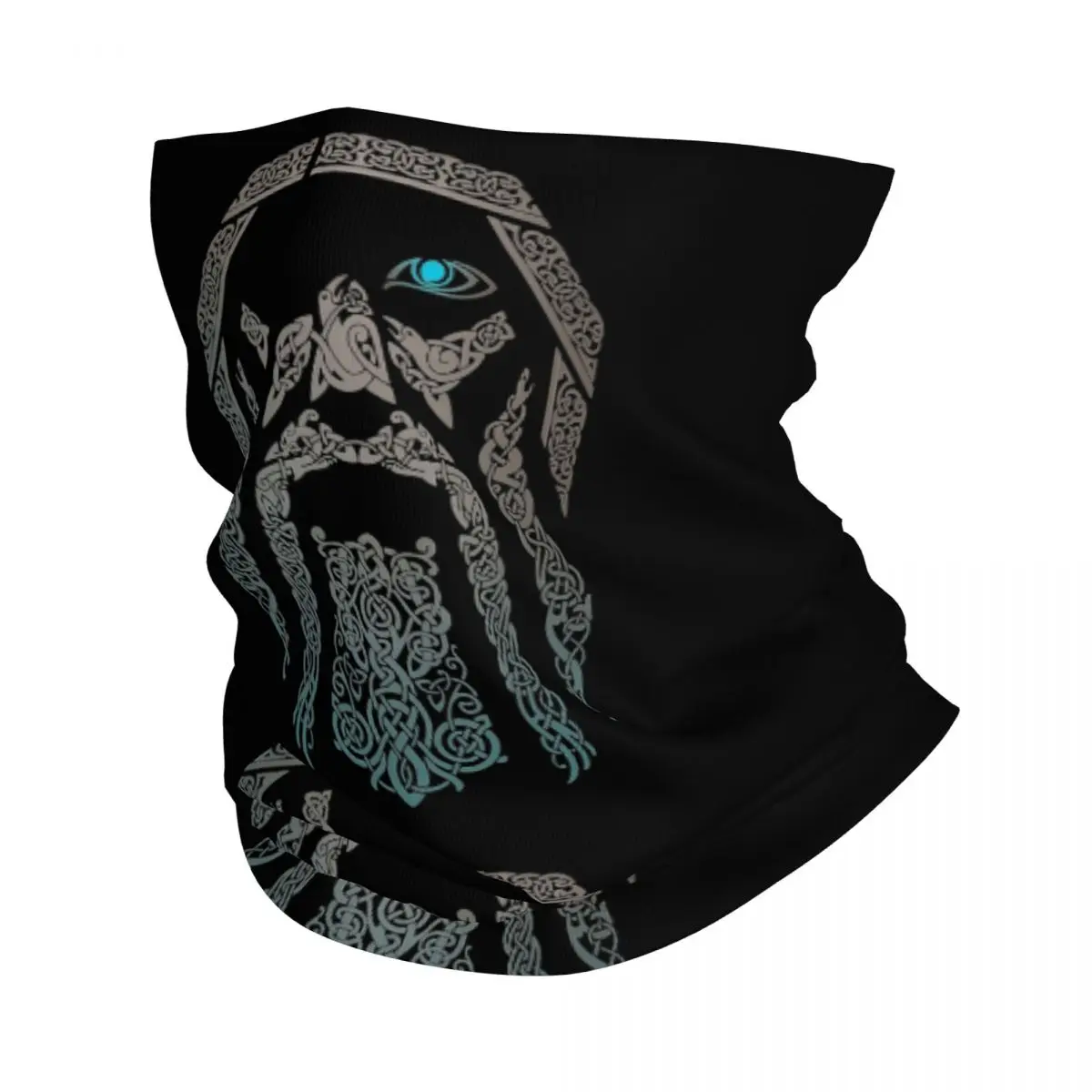 Odin Viking Vikingcostume Odinism Raven Beard Bandana Neck Cover Balaclavas Mask Scarf Multi-use Headwear Fishing Adult Washable