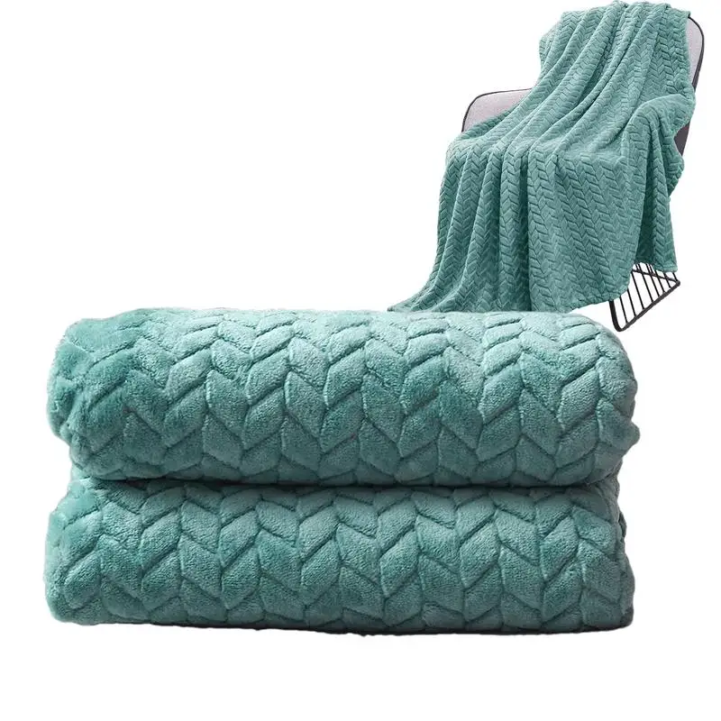 

Flannel Fleece Blanket Couch Throw Cozy Blankets Soft Bed Throw Wheat Ear Decorative Flannel Blanket For Couch Sofa Bed Home