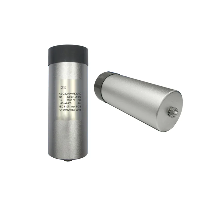 

Chunyuan CDC DC Support Energy Storage Capacitor 400uF 2000VDC High Current & Voltage Resistant Cylindrical Aluminum Shell