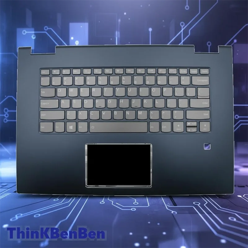 

Клавиатура на английском языке (США), синяя, с верхним корпусом и подставкой для рук, для ноутбука Lenovo Yoga 730 15IKB 15IWL, 5CB0U65209