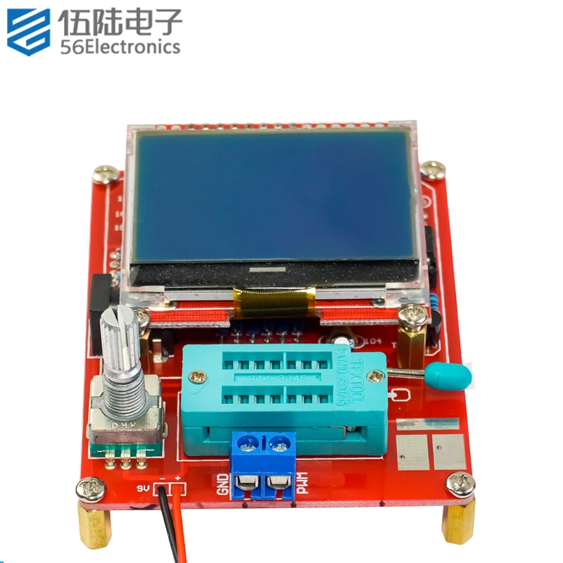 Graphic Transistor Tester DIY Kit LCR Triode ESR PWM Square Wave Signal Assembly Parts