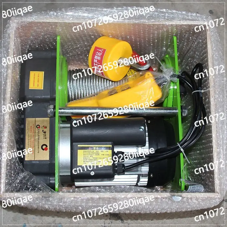 سلك حبل رافعة كهربائية 220 فولت ونش كهربائي صغير 400 - 1000 كجم 30 - 100 م #3