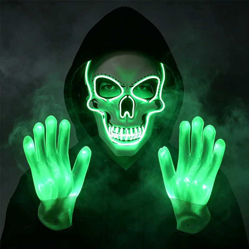 LED schedelmasker met lichtgev - Led Purge Mask Halloween recensie en prijs