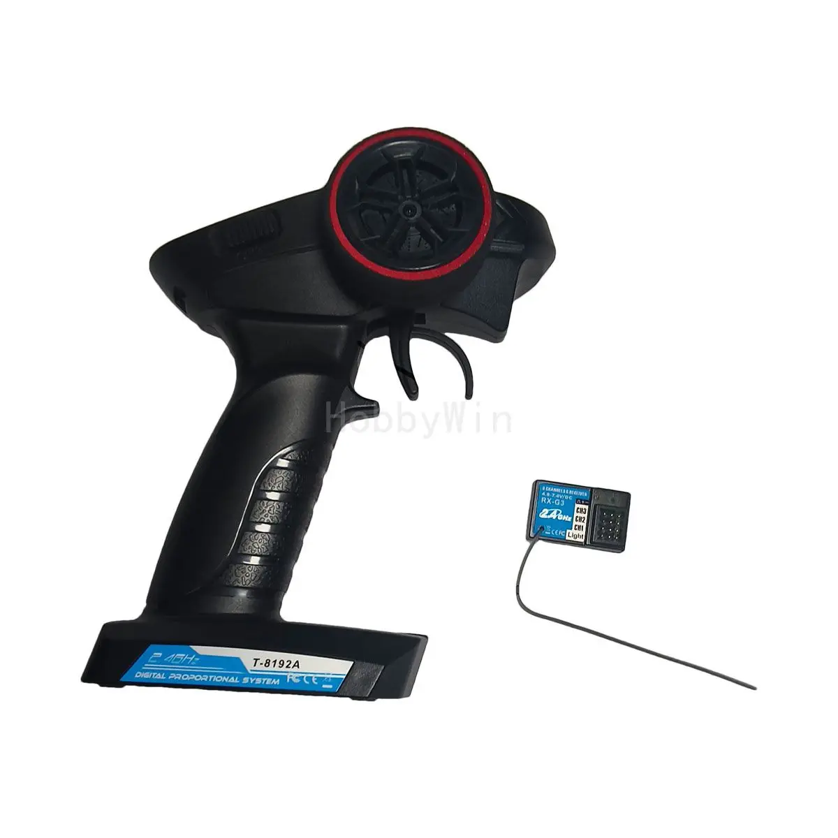 3Ch 2.4G Radio Set TX T8192A + RX-G3 voor RC Racewagen Buggy Truck Speedboot Schip Jacht