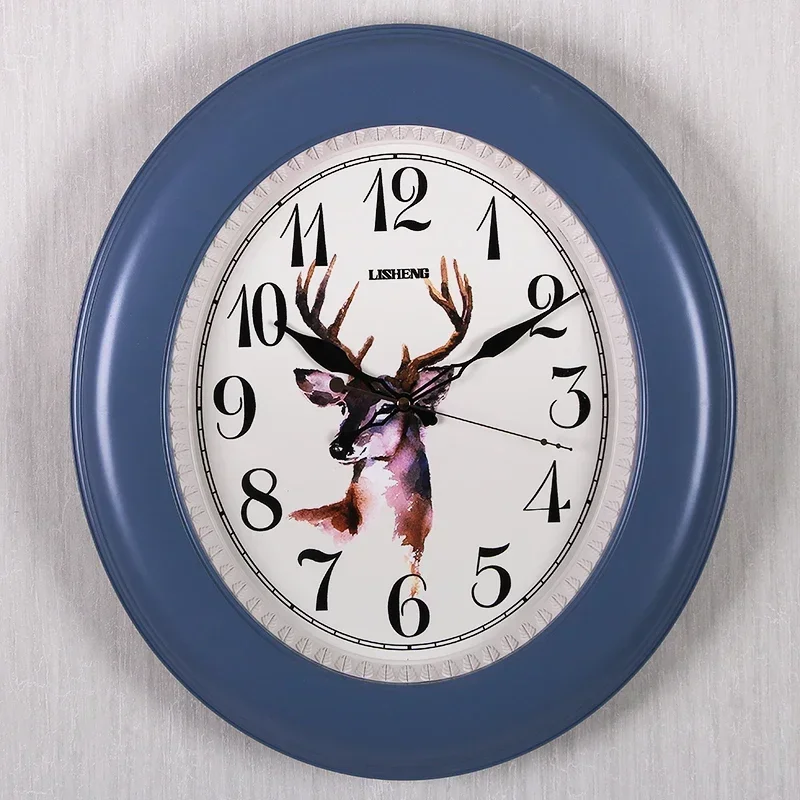 ساعة حائط شحن مجاني آلية تصميم زاوية القهوة الديكور الحرف الرقمية كبيرة ثلاثية الأبعاد غرفة الألعاب الأوروبية أثاث الرجعية