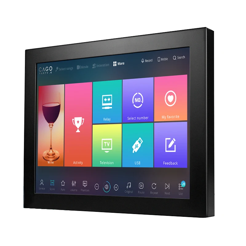 Tudo-em-um Computador Embutido, Controle Industrial Touch Screen, Porta de Rede Dupla Industrial, 15 polegadas, 17 polegadas, 19 polegadas, 21,5 polegadas