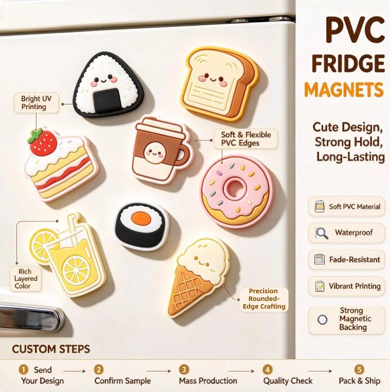Custom PVC Soft Magnetic Refrigerator Sticker Irregularity Shape LOGO Soft PVC Fridge Magnet Multi-Purpose Soft Magnets Sticker