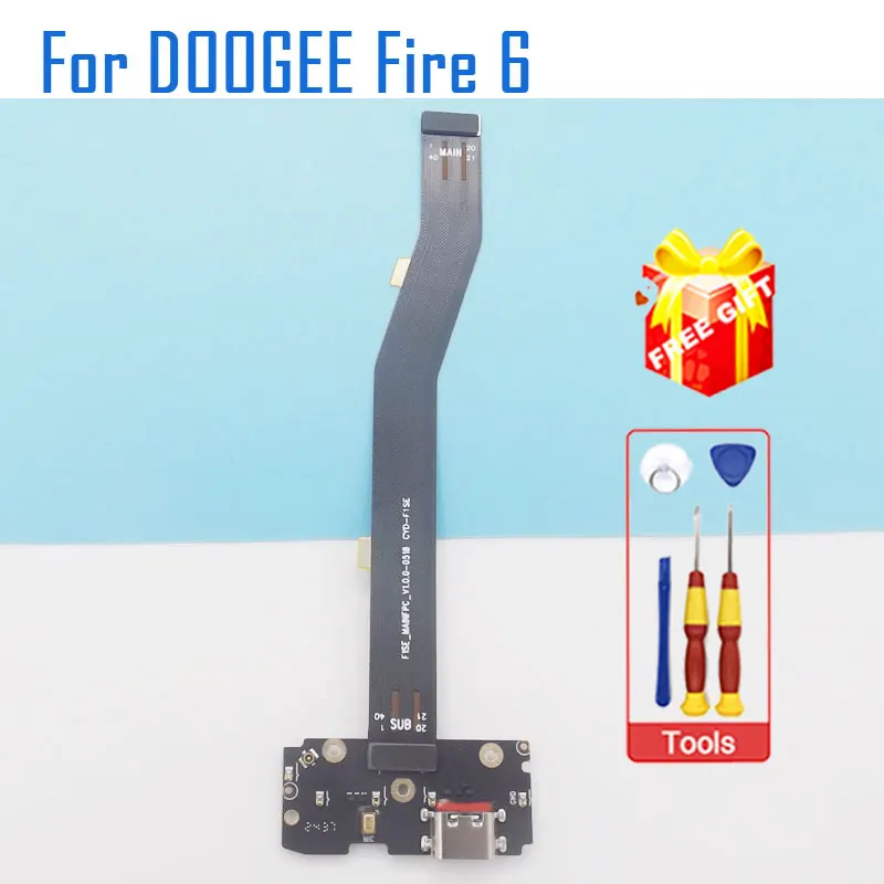 

New Original DOOGEE Fire 6 Power Fire 6 Fire 6 Max USB Board Base Charge Board With Main FPC For DOOGEE Fire 6 Power Smart Phone