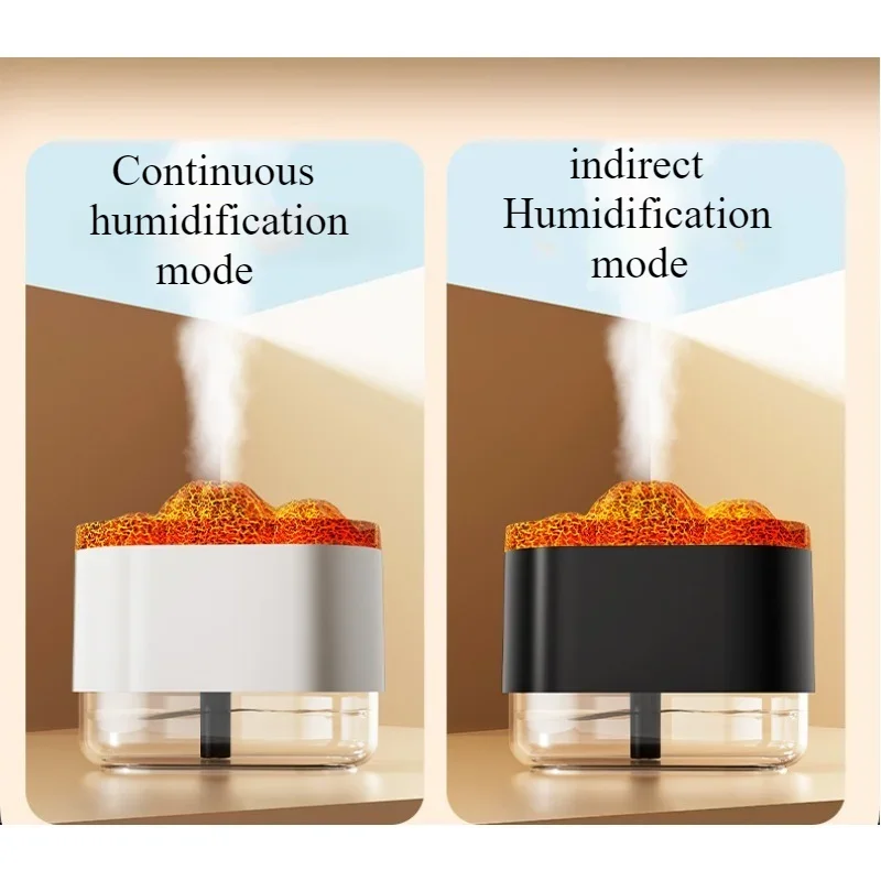 Perfume Humidifier Ultrasonic Air Humidifier With LED Lighting Simulation Colorful Flame Fragrance Machine