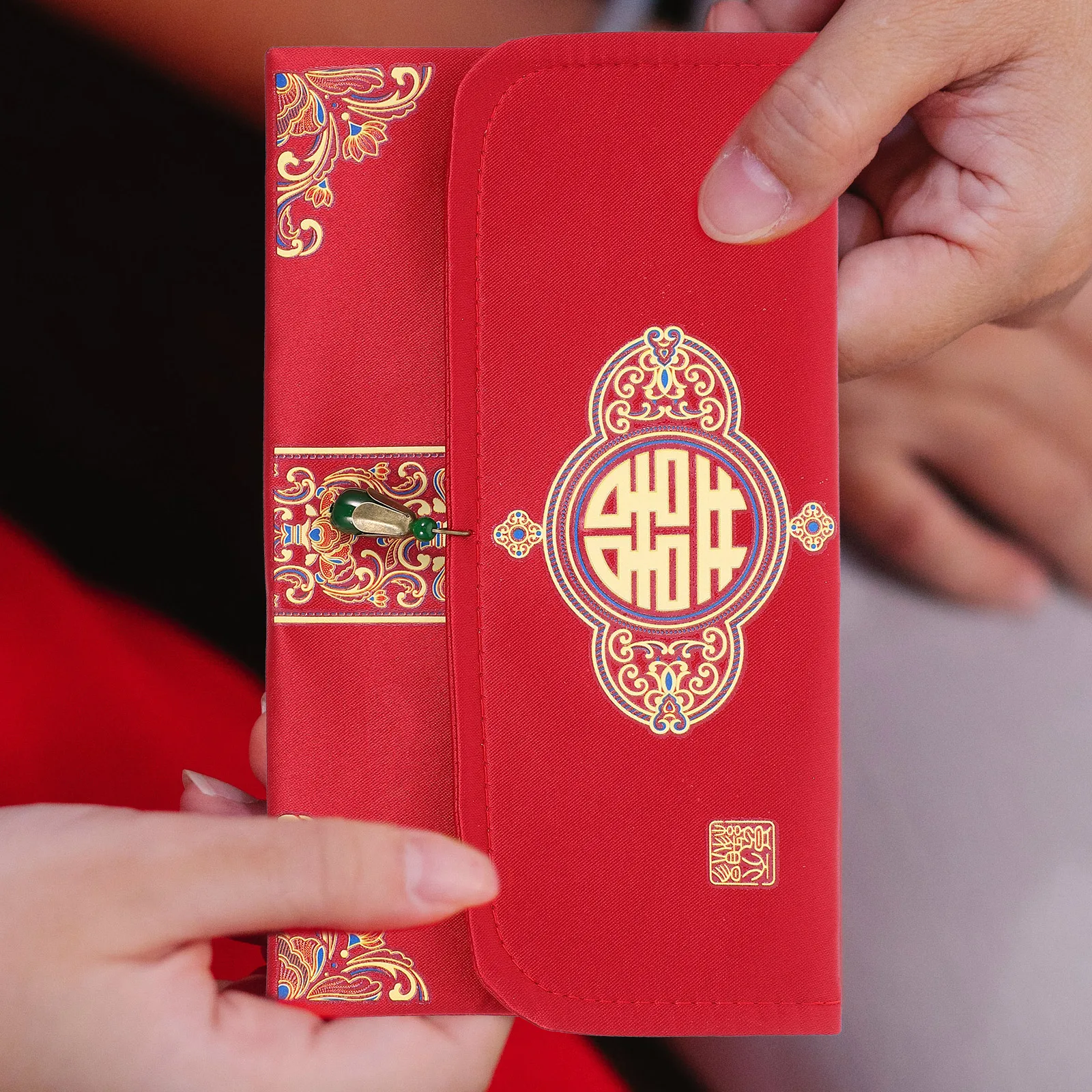 

Red Envelope Hongbao Bag Chinese Wedding Supplies Money Gift Card Packaging Brocade Fabric Envelopes for Celebration